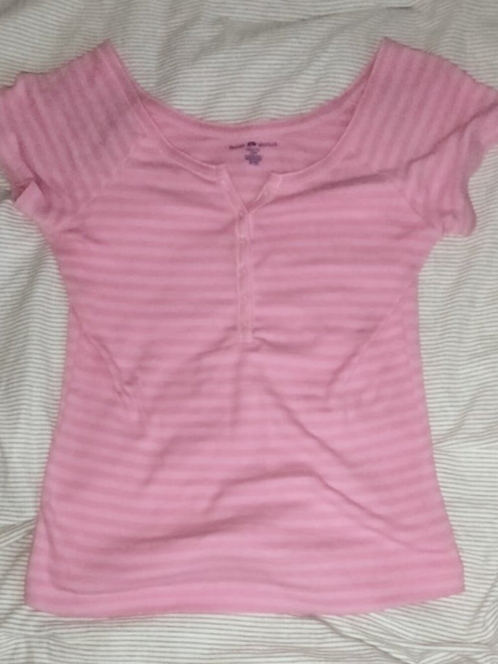brandy melville pink Henley top